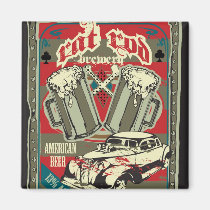 Rat Rod Brewery Magnet magnets