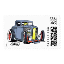 Rat Rod Coupe Postage Stamp