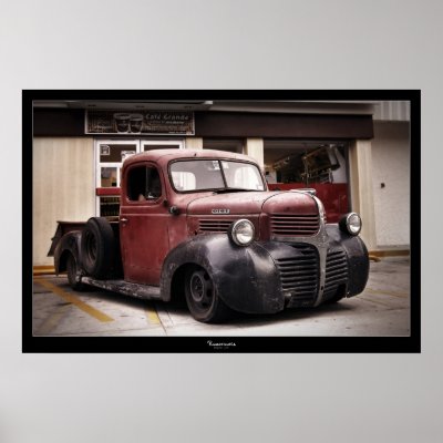 RAT ROD DODGE POSTER by