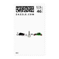 RAT+ROD=RAT ROD POSTAGE STAMP