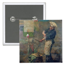 Rat Seller during the Siege of Paris, 1870 Pinback Button