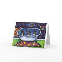 Rat terrier bath cards