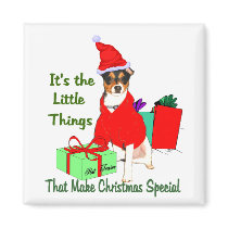Rat Terrier Christmas Gifts magnets