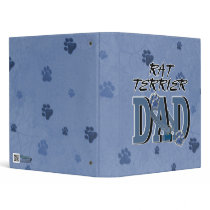 Rat Terrier DAD Vinyl Binders