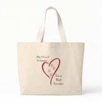 Rat Terrier Heart Belongs bags