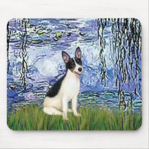 Rat Terrier - Lilies 6 Mouse Pads