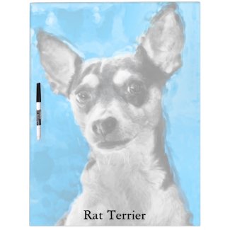 Rat Terrier, Modern Art, Dry Erase Board