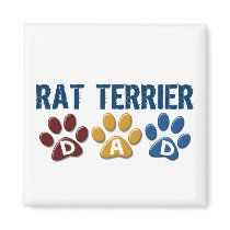 RAT TERRIER Mom Paw Print 1 magnets