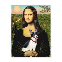 Rat Terrier - Mona Lisa postcards