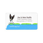 Rat Terrier on Couch Pet Name Personalized labels