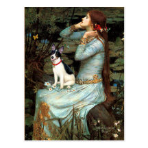 Rat Terrier - Ophelia Seated Postcards