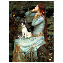 Rat Terrier - Ophelia Seated t-shirts by masterpiecedogs Rat Terrier - Ophelia Seated t-shirts