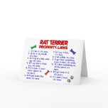 RAT TERRIER Property Laws 2 Greeting Card