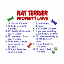 RAT TERRIER Property Laws 2 t-shirts
