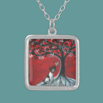 Rat Terrier Rattie Love Hearts necklaces