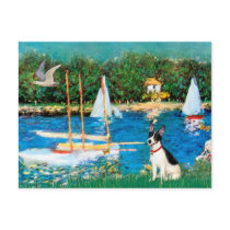 Rat Terrier - Sailboats postcards