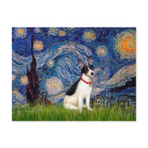 Rat Terrier - Starry Night postcards