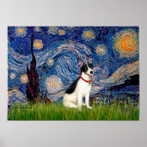 Rat Terrier - Starry Night Print