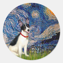 Rat Terrier - Starry Night Sticker