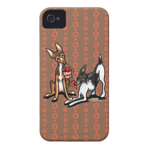 Rat Terrier Sweethearts iPhone 4 Covers