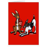 Rat Terrier Sweethearts Valentines Card