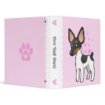 Rat Terrier / Toy Fox Terrier Love 3 Ring Binder