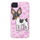 Rat Terrier / Toy Fox Terrier Love iPhone 4 Case-Mate Cases
