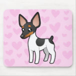 Rat Terrier / Toy Fox Terrier Love Mouse Pads