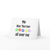 Rat Terrier Walks Design cards