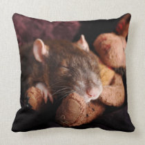 Rat Throw Pillow