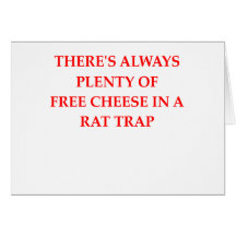 rat trap greeting card
