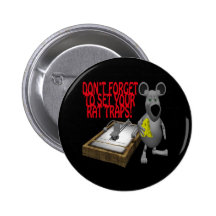Rat Traps Pinback Button