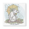 Rat Under Umbrella Magnet by awesomeanimal Rat Under Umbrella Magnet