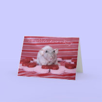 Rat Valentine Card cards