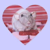 Rat Valentine Stickers stickers