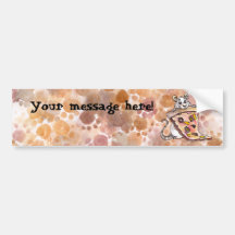 Rat with Pizza Bumper Sticker