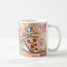 Rat with Pizza "Time for Lunch?" Mug