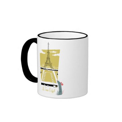 Ratatouille "La Tour Eiffel" Eiffel Tower vitage mugs