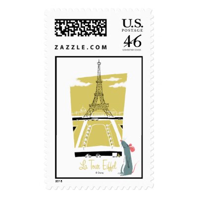 Ratatouille "La Tour Eiffel" Eiffel Tower vitage postage