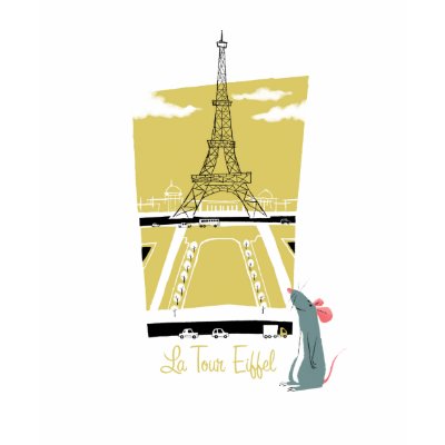 Ratatouille "La Tour Eiffel" Eiffel Tower vitage t-shirts