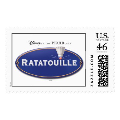Ratatouille Logo Disney postage