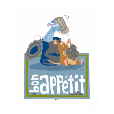 Ratatouille Mouse and Rat Disney print