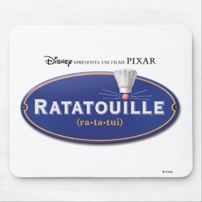 Ratatouille Movie logo Design Disney mousepads