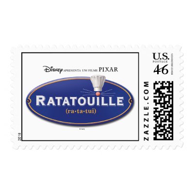 Ratatouille Movie logo Design Disney postage