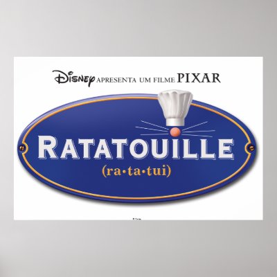 Ratatouille Movie logo Design Disney posters