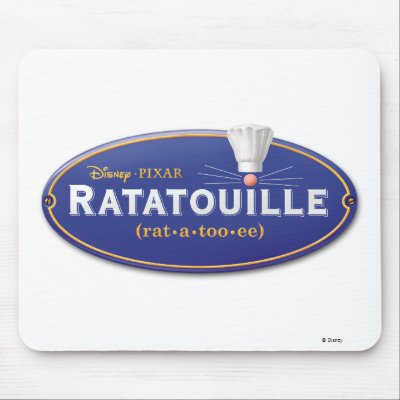 Ratatouille Movie Logo Disney mousepads