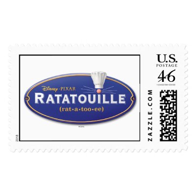 Ratatouille Movie Logo Disney postage