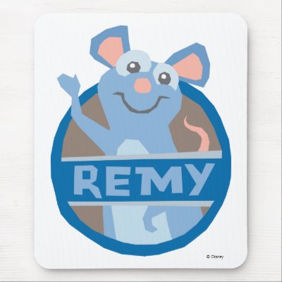 Ratatouille Remy waving Disney mousepads