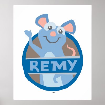 Ratatouille Remy waving Disney posters