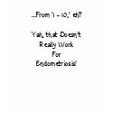 Rate My Endometriosis pain... t-shirts by nurserissa Rate My Endometriosis pain... t-shirts